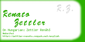 renato zettler business card